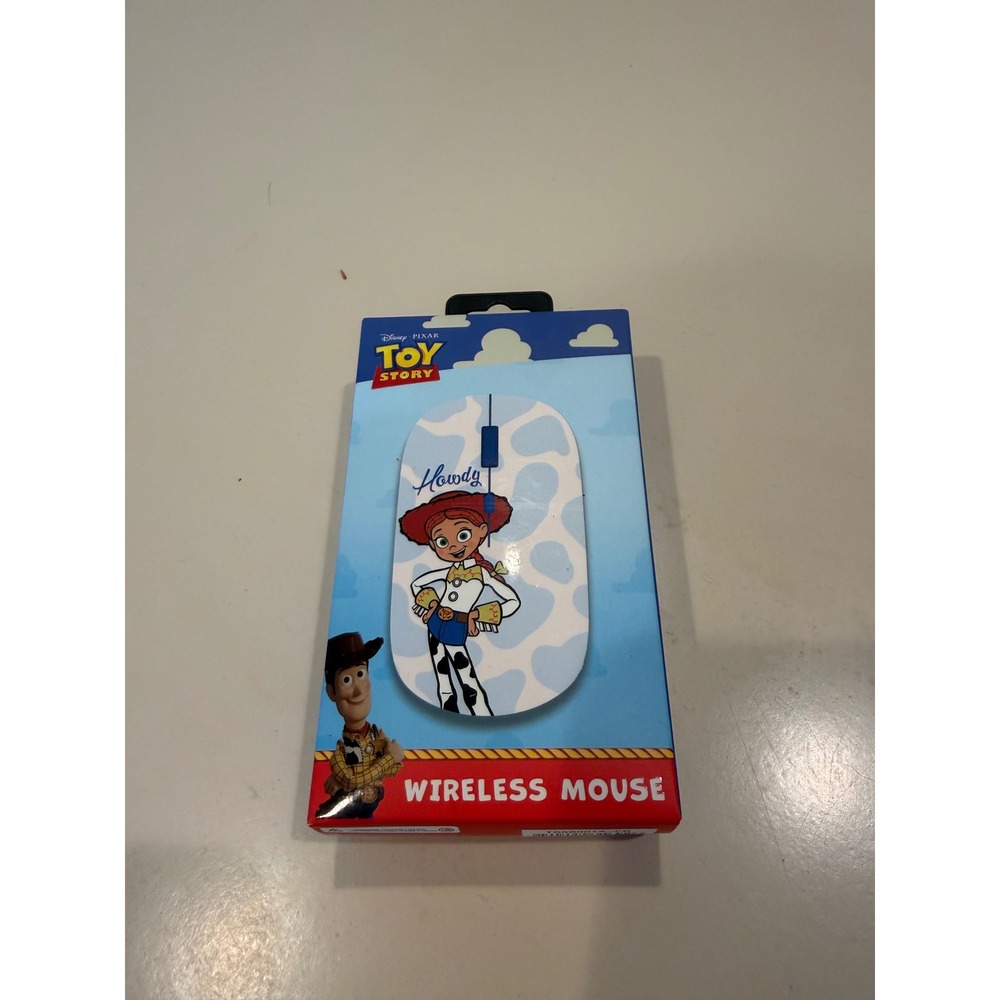 Disney Pixar Toy Story Jessie Wireless Mouse CultureFly Cow Print USB Receiver